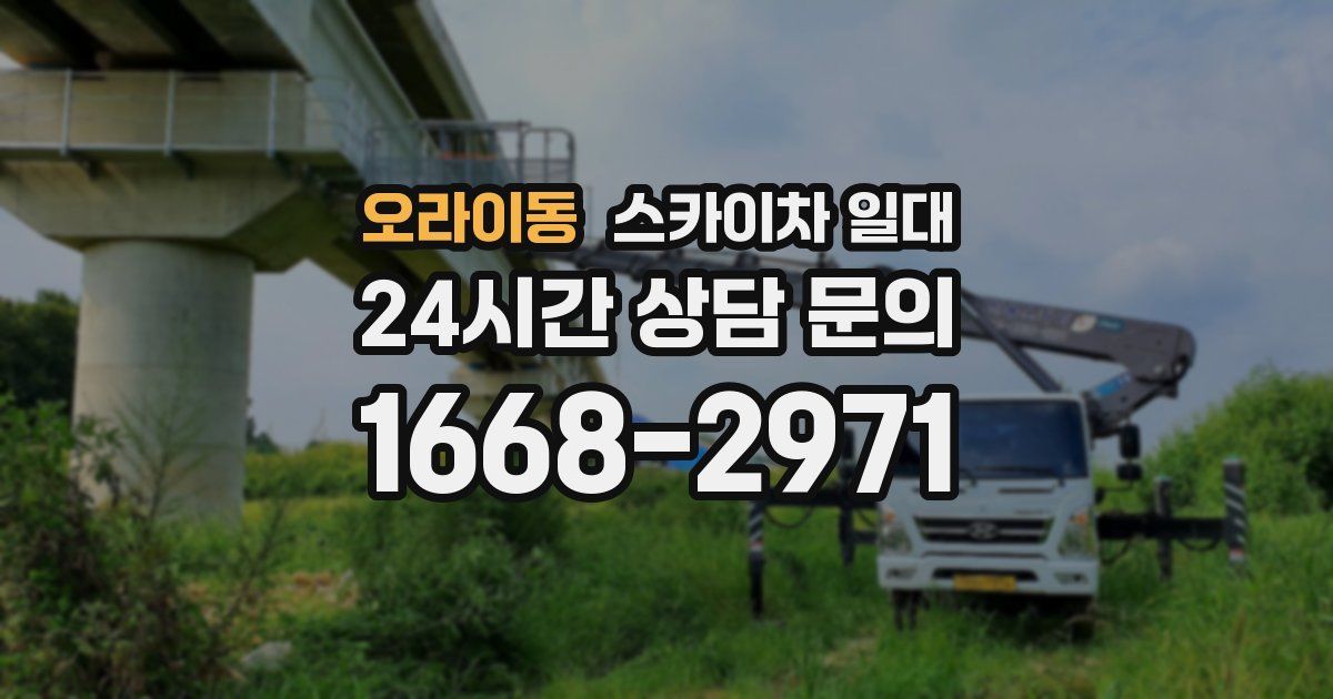 오라이동 스카이차 일대