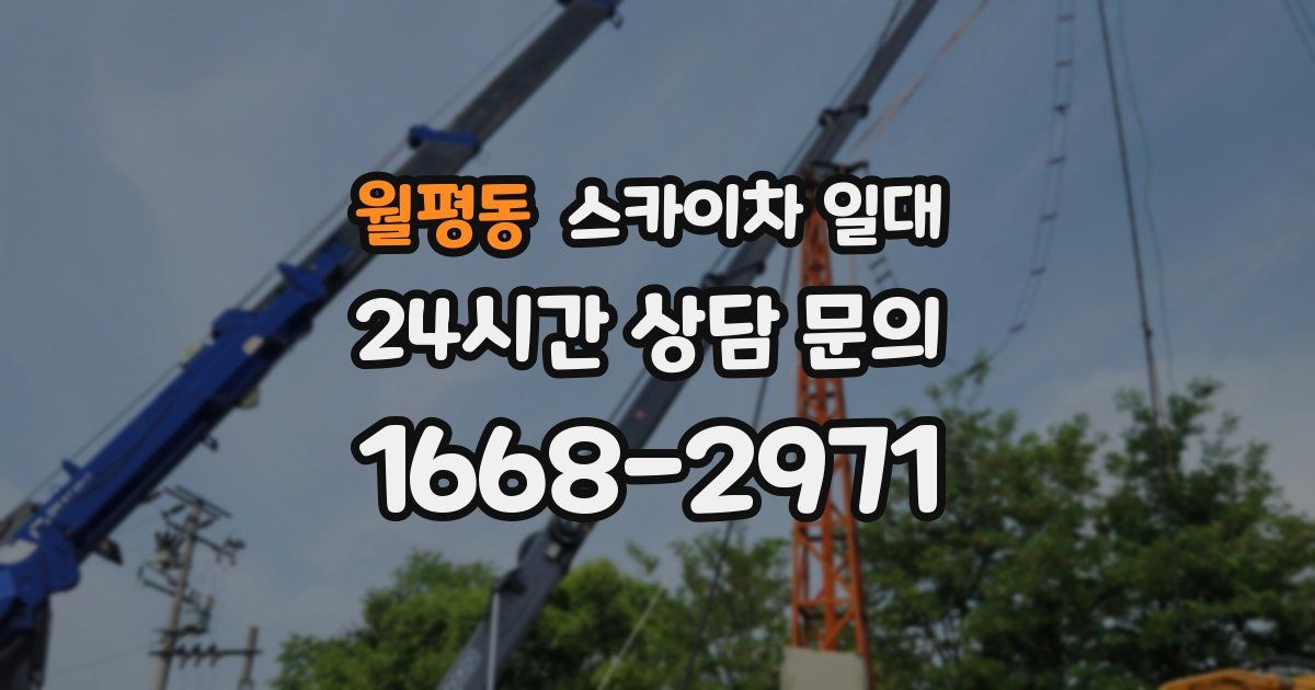 월평동 스카이차 일대