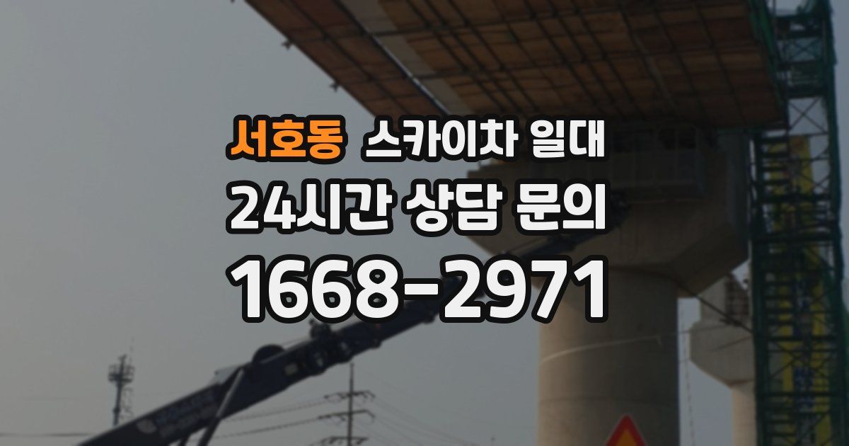 서호동 스카이차 일대