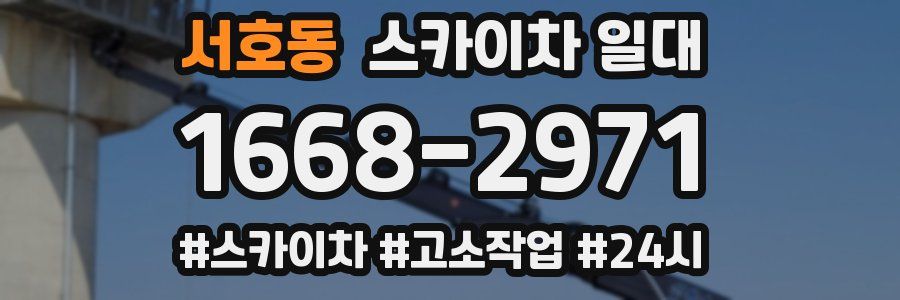 서호동 스카이차 일대