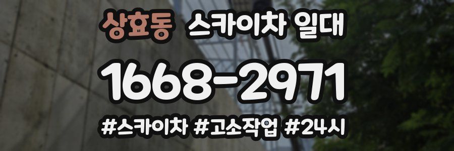 상효동 스카이차 일대