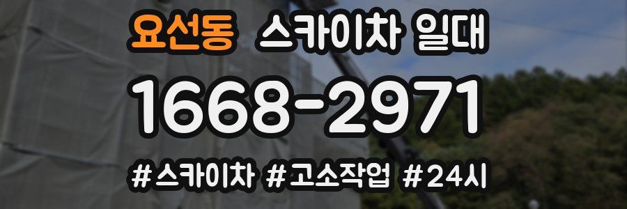요선동 스카이차 일대