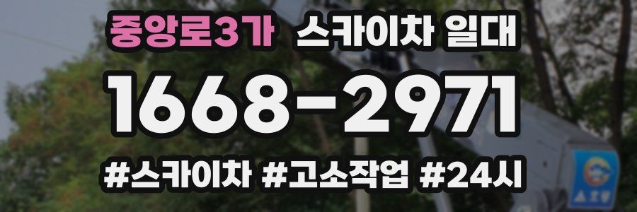 중앙로3가 스카이차 일대