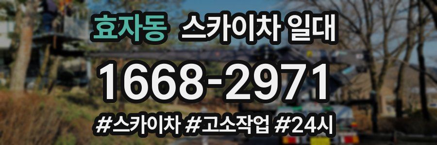 효자동 스카이차 일대
