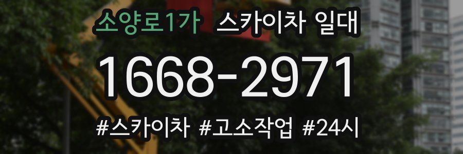 소양로1가 스카이차 일대
