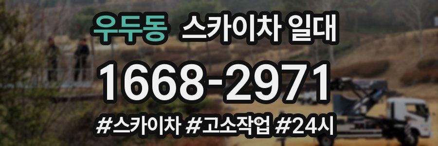 우두동 스카이차 일대