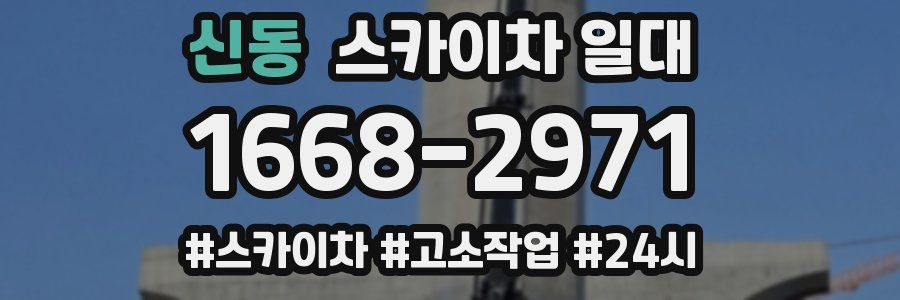 신동 스카이차 일대