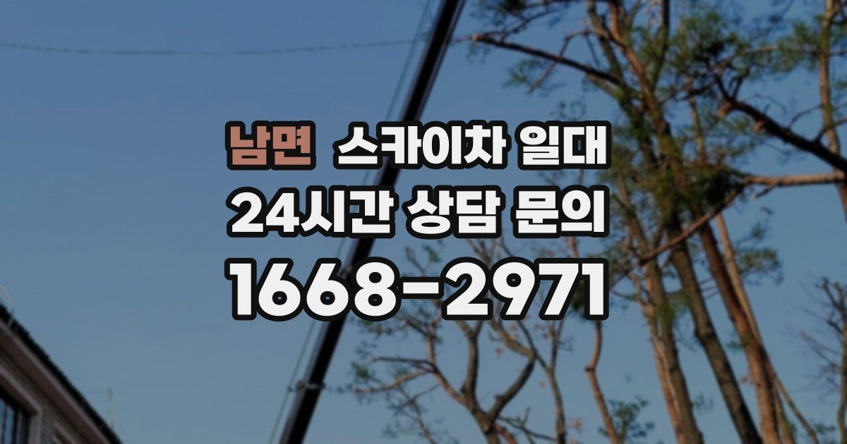 남면 스카이차 일대