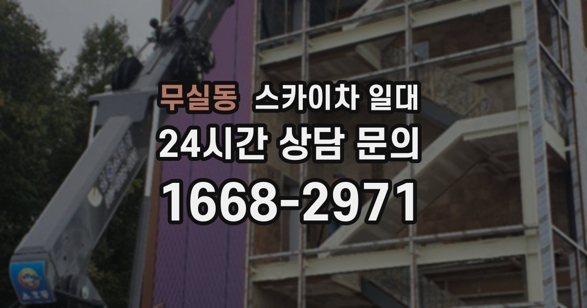 무실동 스카이차 일대