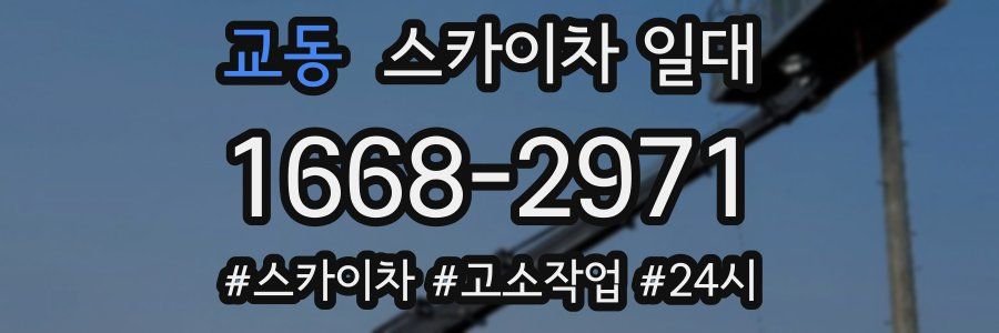 교동 스카이차 일대