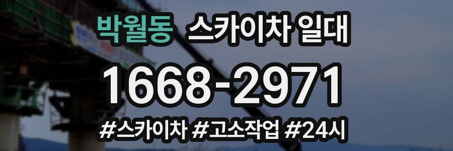 박월동 스카이차 일대