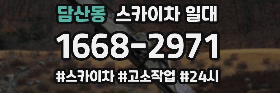 담산동 스카이차 일대