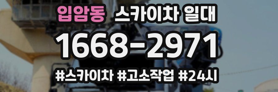 입암동 스카이차 일대