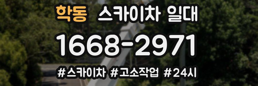 학동 스카이차 일대