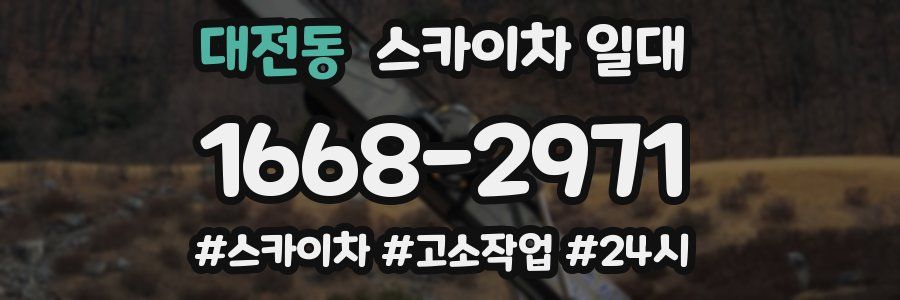 대전동 스카이차 일대