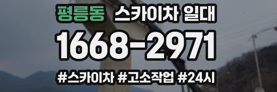 평릉동 스카이차 일대
