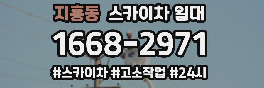 지흥동 스카이차 일대