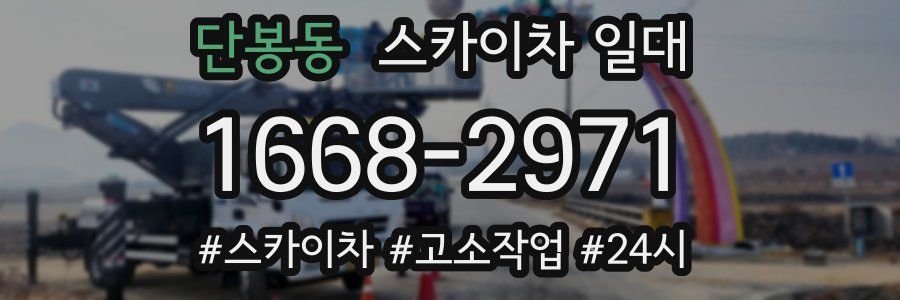 단봉동 스카이차 일대