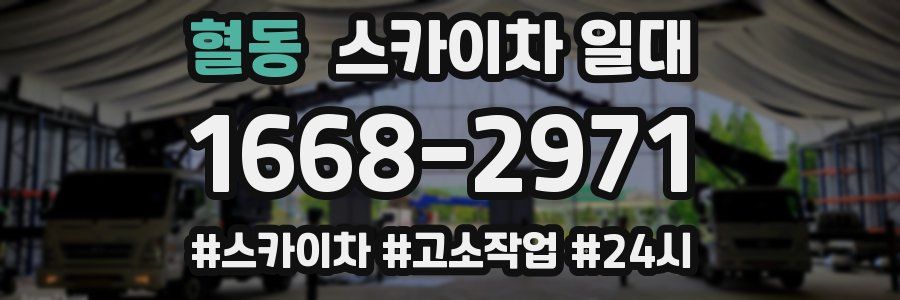 혈동 스카이차 일대
