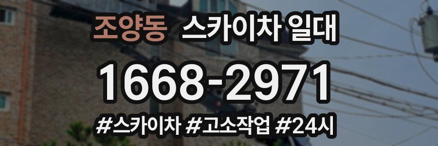 조양동 스카이차 일대