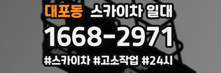 대포동 스카이차 일대