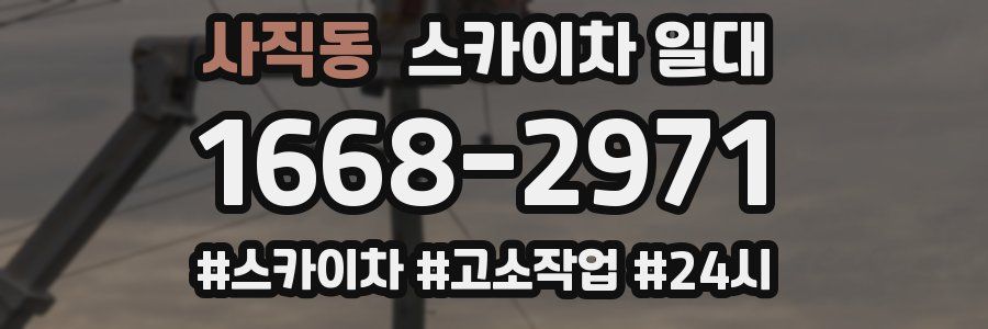 사직동 스카이차 일대