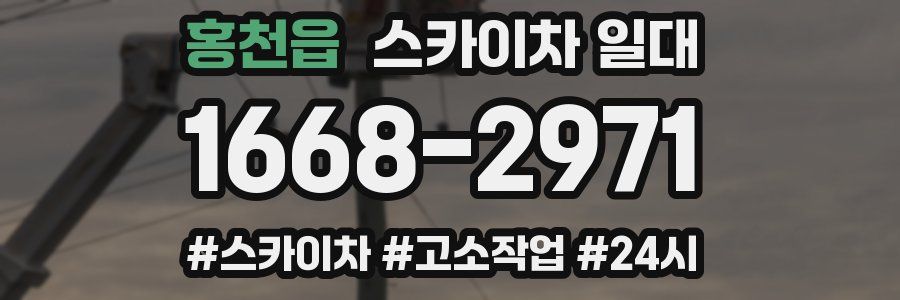 홍천읍 스카이차 일대