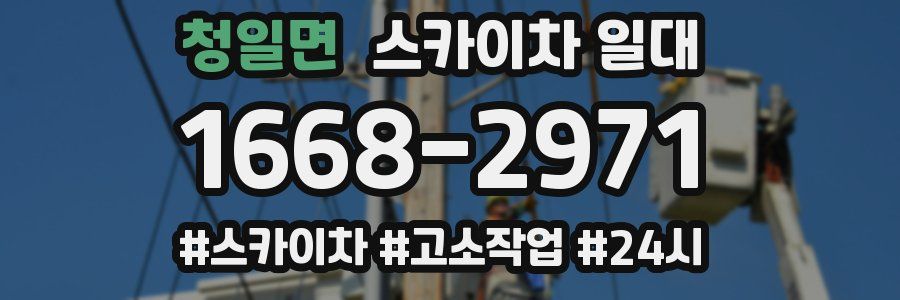 청일면 스카이차 일대