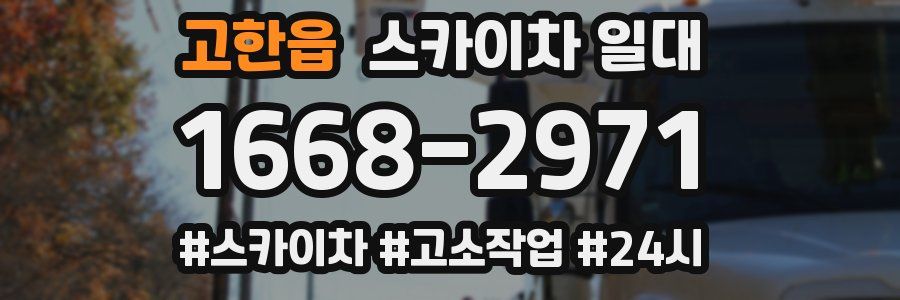 고한읍 스카이차 일대