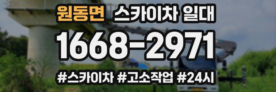 원동면 스카이차 일대