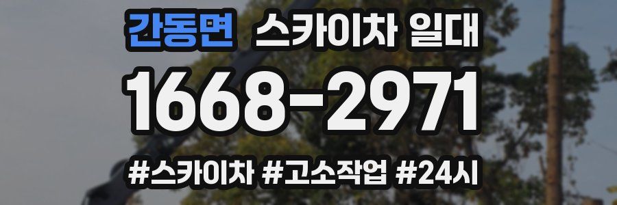 간동면 스카이차 일대