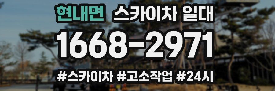 현내면 스카이차 일대