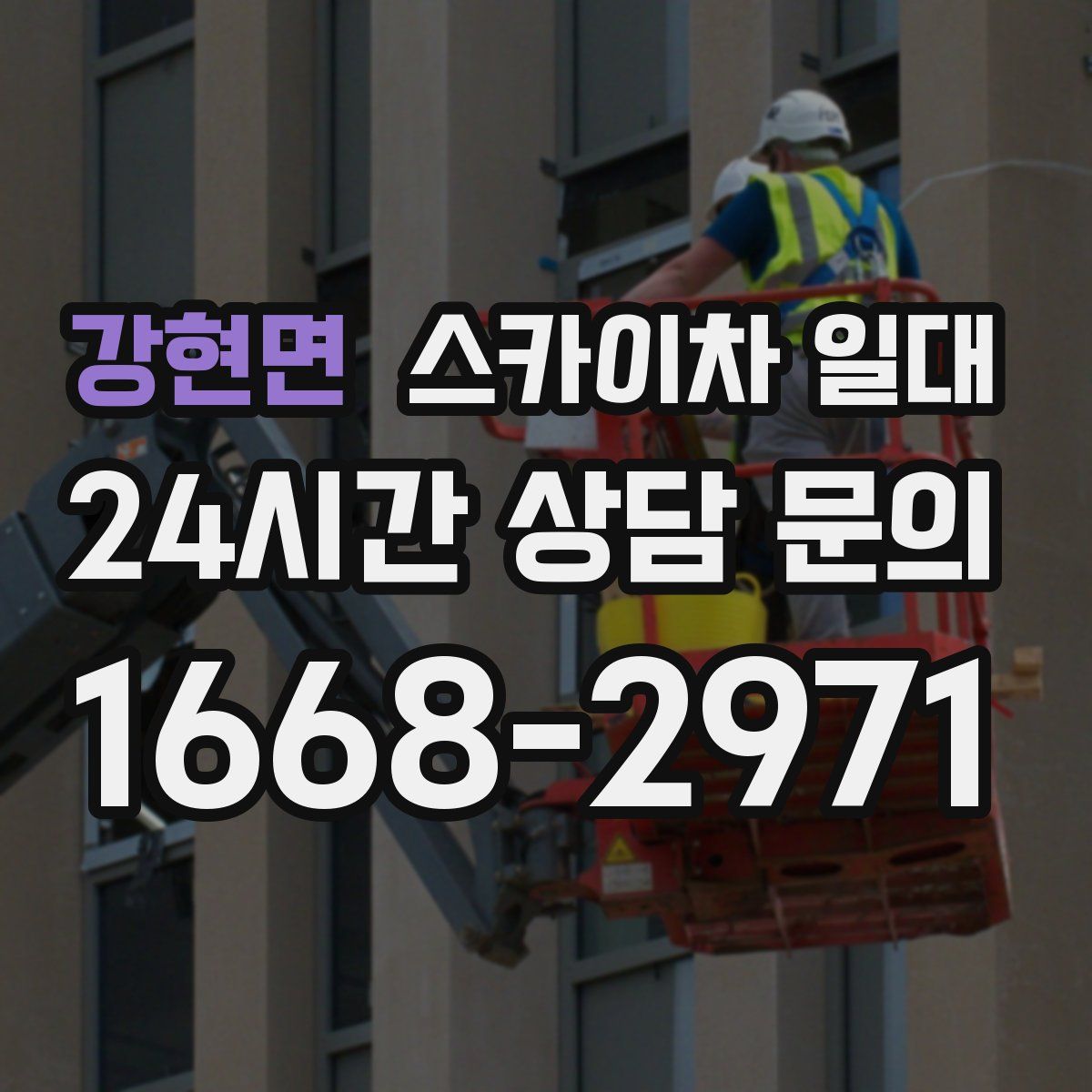 강현면 스카이차 일대