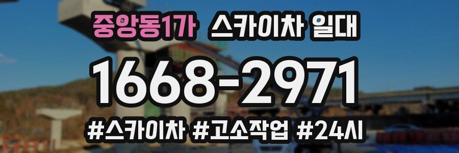 중앙동1가 스카이차 일대