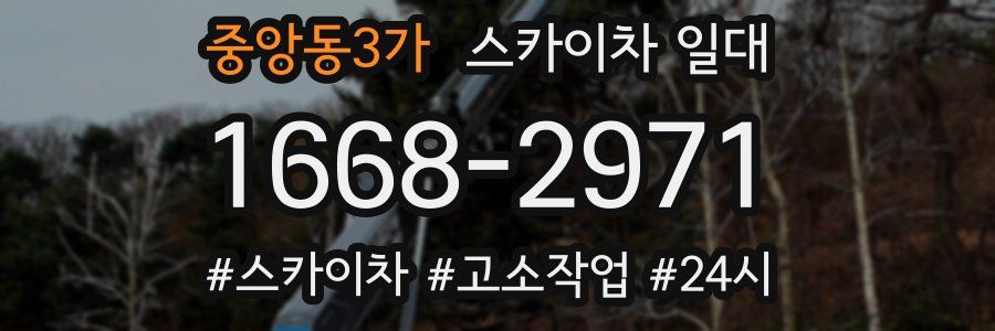 중앙동3가 스카이차 일대