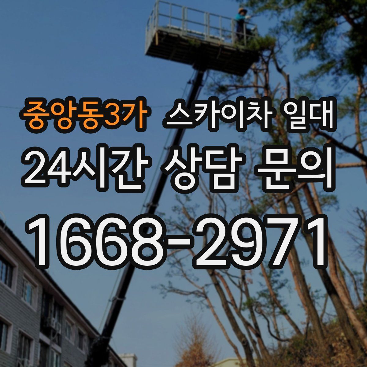 중앙동3가 스카이차 일대