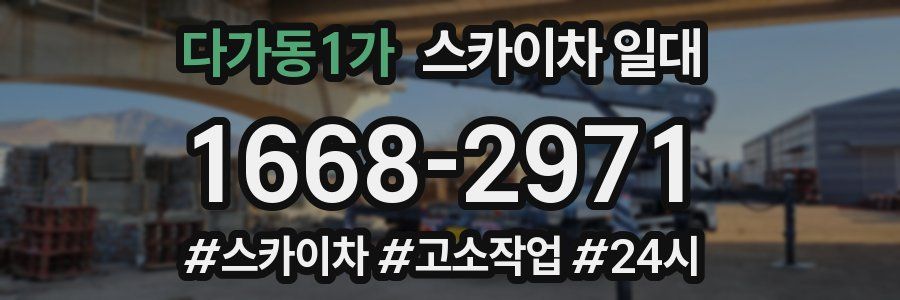 다가동1가 스카이차 일대