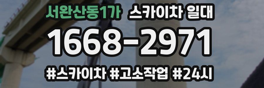 서완산동1가 스카이차 일대