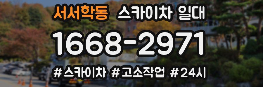 서서학동 스카이차 일대