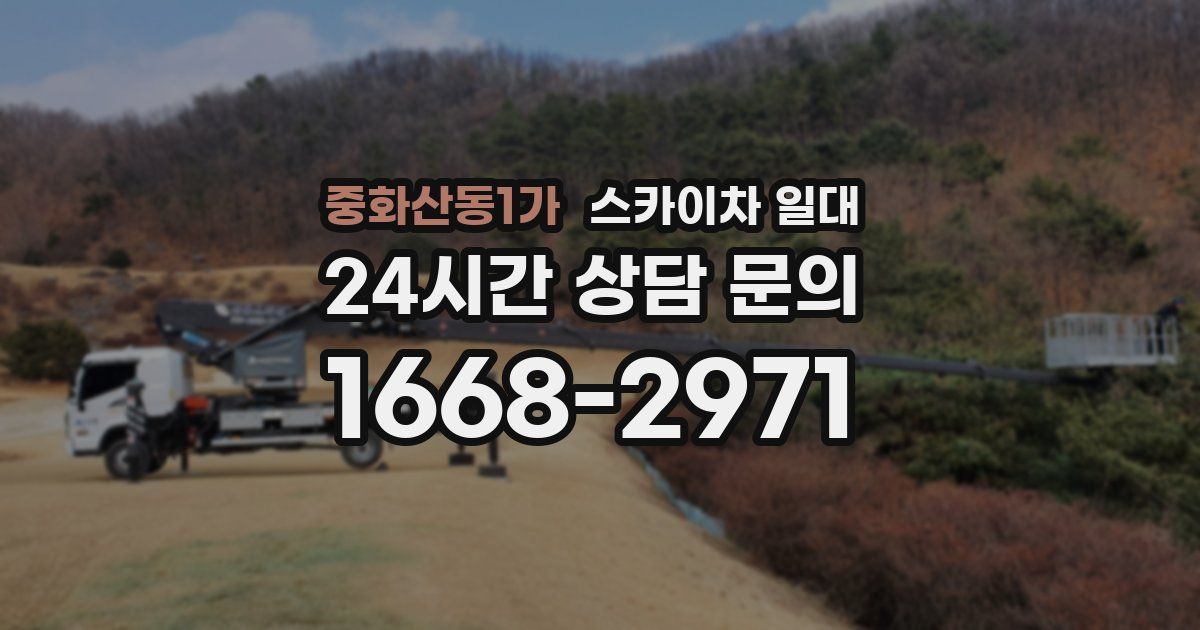 중화산동1가 스카이차 일대