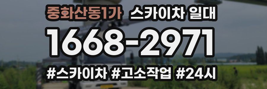 중화산동1가 스카이차 일대
