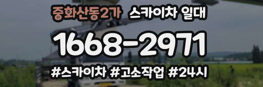 중화산동2가 스카이차 일대