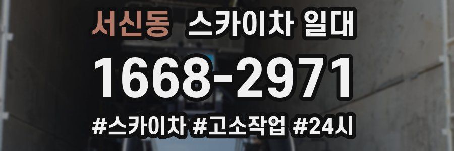 서신동 스카이차 일대