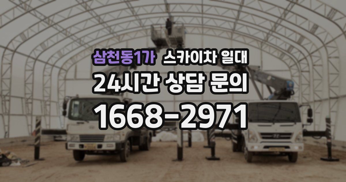 삼천동1가 스카이차 일대