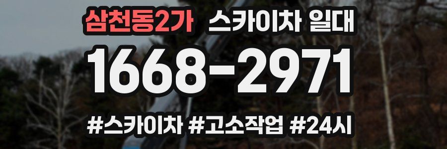 삼천동2가 스카이차 일대