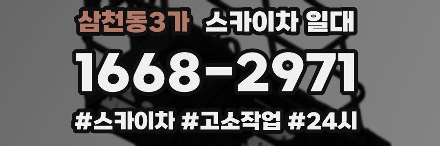 삼천동3가 스카이차 일대