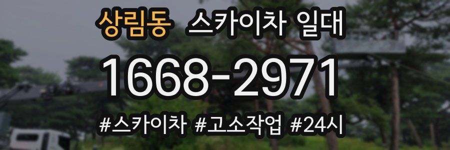상림동 스카이차 일대