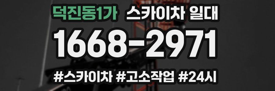 덕진동1가 스카이차 일대