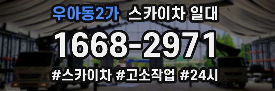 우아동2가 스카이차 일대