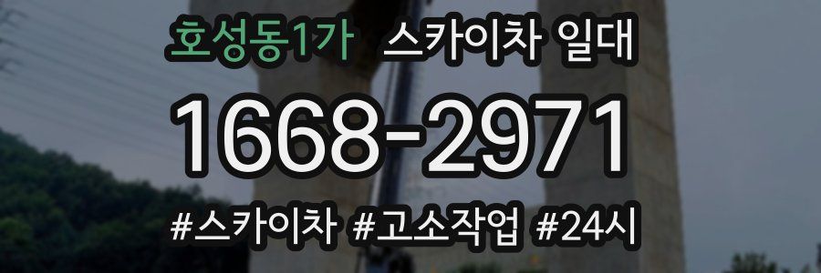 호성동1가 스카이차 일대